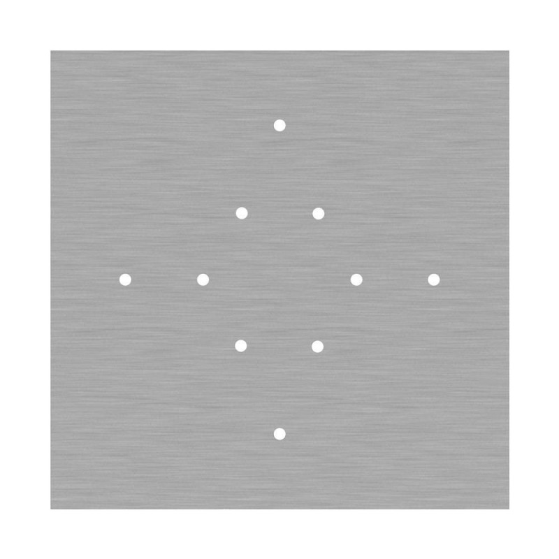 Kit rosetón XXL Rose-One cuadrado, 400 mm con 10 agujeros