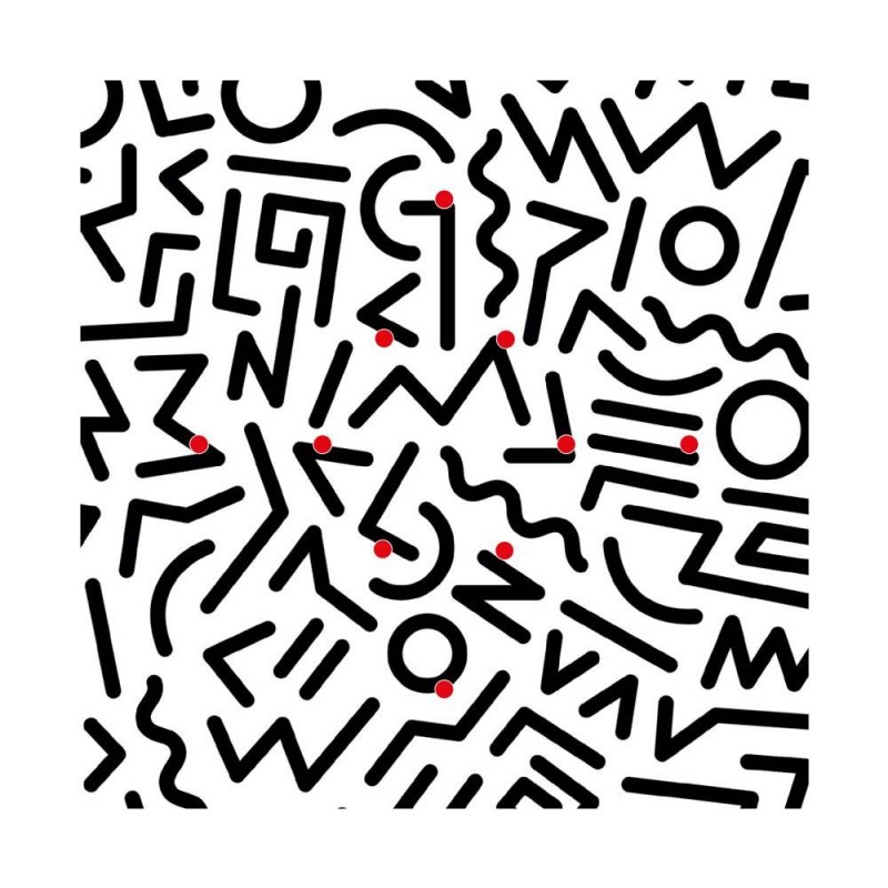 Kit rosetón XXL Rose-One cuadrado, 400 mm con 10 agujeros