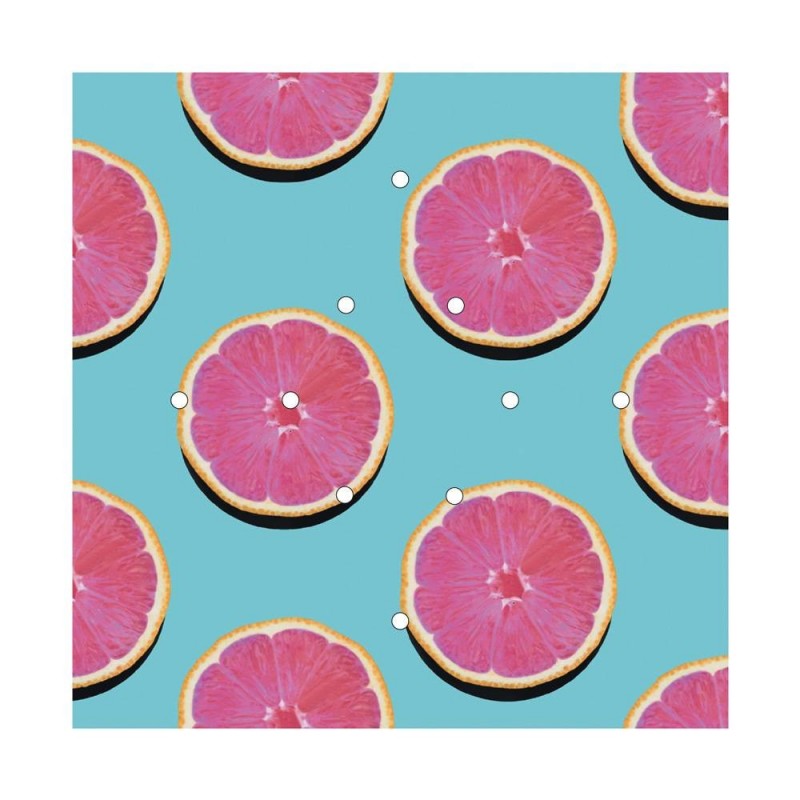 Kit rosetón XXL Rose-One cuadrado, 400 mm con 10 agujeros