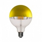 Bombilla LED Globo G125 media esfera dorado 7W E27 2700K Dimmable