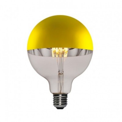 Bombilla LED Globo G125 media esfera dorado 7W E27 2700K Dimmable