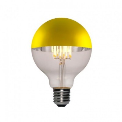 Bombilla LED Globo G95 media esfera dorado 7W E27 2700K Dimmable