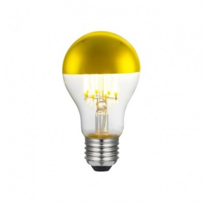 Bombilla LED Gota A60 media esfera dorado 7W E27 2700K Dimmable