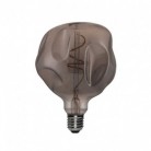 Bombilla LED Smoky Bumped Globo 125 filamento Curvado Espiral 5W E27 regulable 2000K
