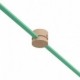 Pasacables madera Filé System para cable textil guirnalda. Fabricado en Italia