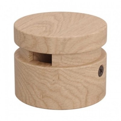 Pasacables madera Filé System para cable textil guirnalda. Fabricado en Italia
