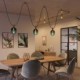 Pasacables madera Filé System para cable textil guirnalda. Fabricado en Italia