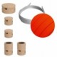 Kit Wiggle Filé System - con 3m cable textil guirnalda y 5 accesorios de madera