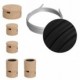 Kit Wiggle Filé System - con 3m cable textil guirnalda y 5 accesorios de madera