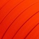 Cable eléctrico para Guirnalda recubierto en tejido Efecto Seda Naranja Fluo CF15