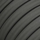 Cable eléctrico para Guirnalda recubierto en tejido Efecto Seda Gris CM03