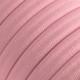 Cable eléctrico para Guirnalda recubierto en tejido Efecto Seda Rosa Bebé CM16