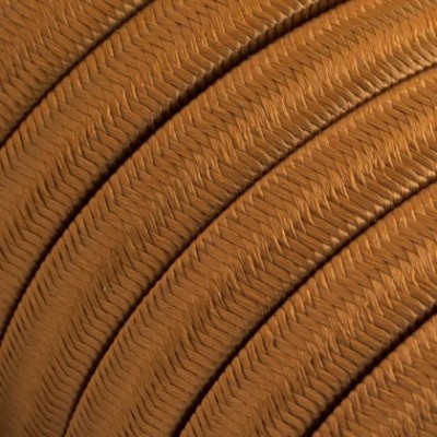 Cable eléctrico para Guirnalda recubierto en tejido Efecto Seda Whiskey CM22