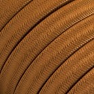 Cable eléctrico para Guirnalda recubierto en tejido Efecto Seda Whiskey CM22