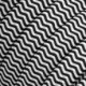 Cable eléctrico para Guirnalda recubierto en tejido Efecto Seda ZigZag Negro y Blanco CZ04