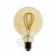 Bombilla Dorada LED Globo G95 Filamento Curvado con Doble Loop 5W E27 Dimmable 2000K
