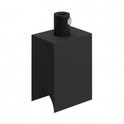 Syntax - Portalámparas termoplástico minimal negro para bombillas tubo S14d