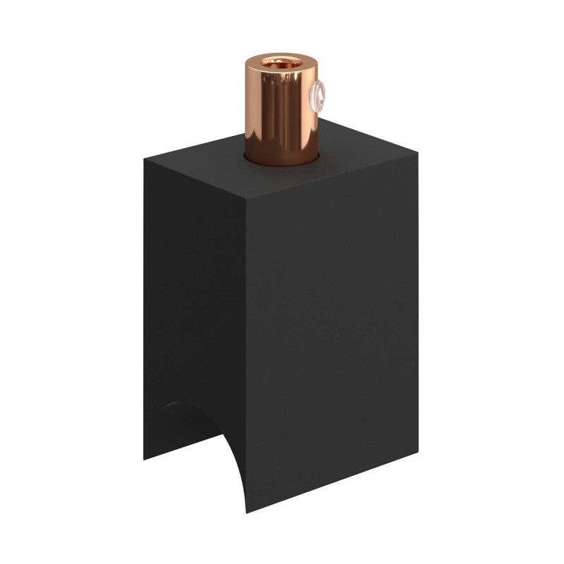 Syntax - Portalámparas termoplástico minimal negro para bombillas tubo S14d