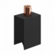 Syntax - Portalámparas termoplástico minimal negro para bombillas tubo S14d