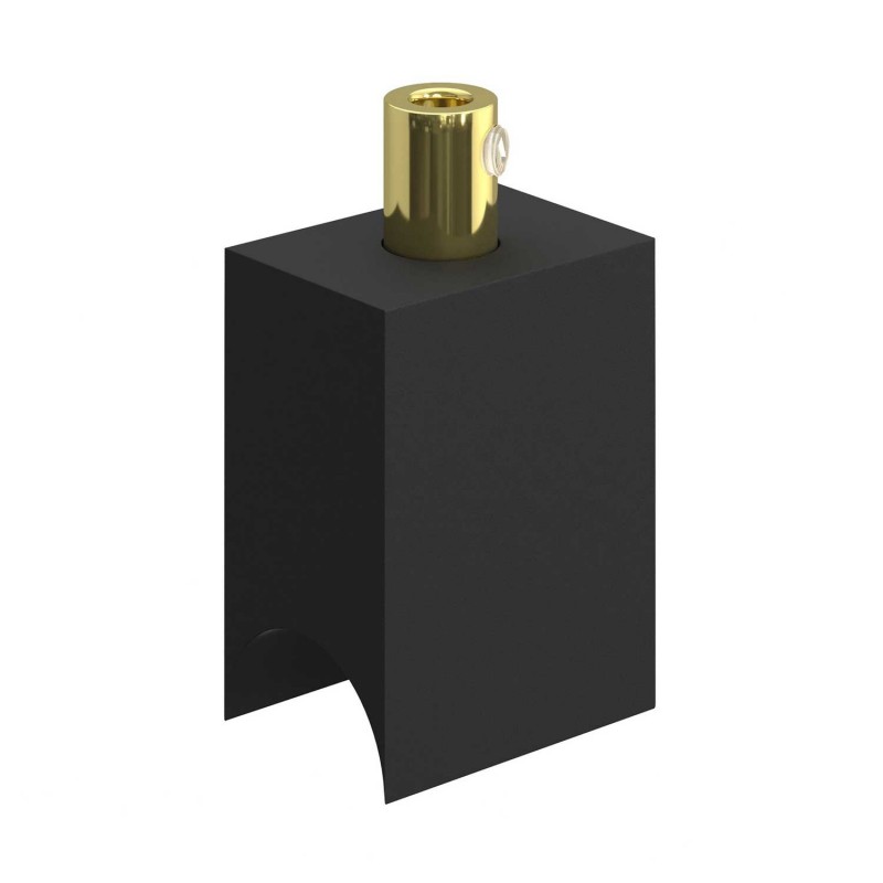 Syntax - Portalámparas termoplástico minimal negro para bombillas tubo S14d