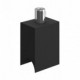 Syntax - Portalámparas termoplástico minimal negro para bombillas tubo S14d