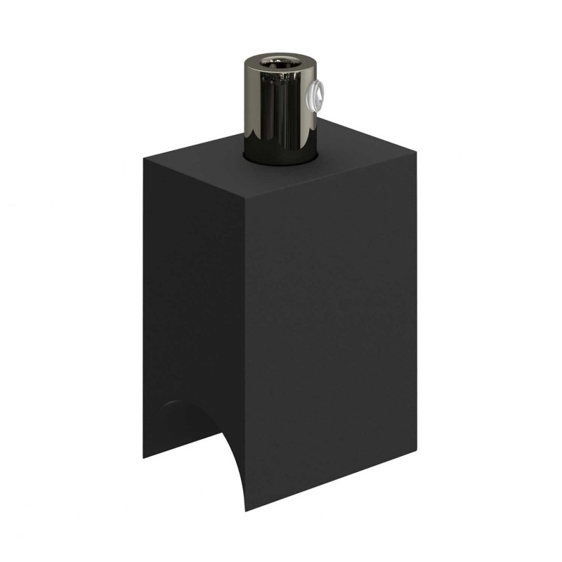 Syntax - Portalámparas termoplástico minimal negro para bombillas tubo S14d