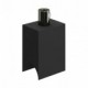 Syntax - Portalámparas termoplástico minimal negro para bombillas tubo S14d