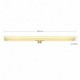 Bombilla tubo LED S14d dorada 500 mm - 12W 2000K 440Lm regulable - para S14 System