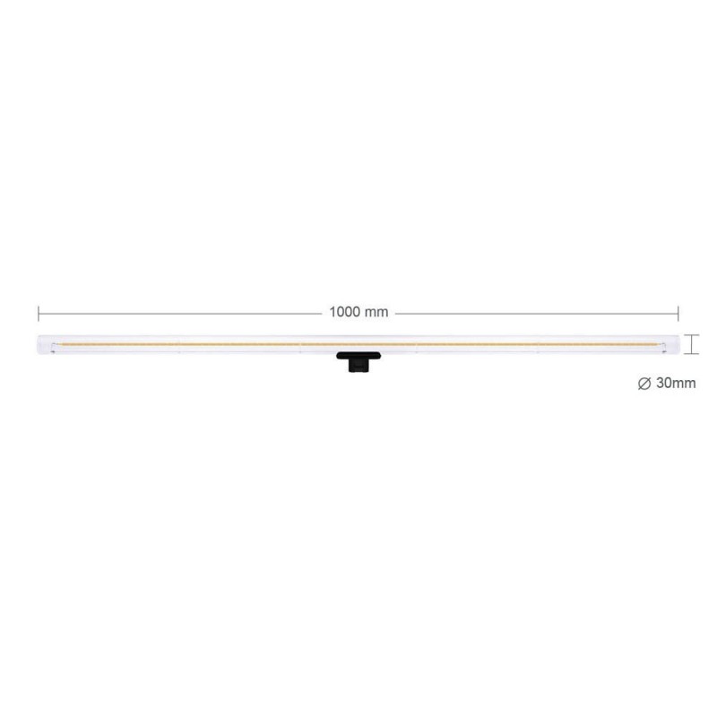 Bombilla tubo LED S14d transparente 1000 mm - 13W 2200K 720Lm regulable - para S14 System