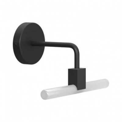 Lámpara de pared con portalámparas Syntax S14d y tubo de extensión curvo en metal