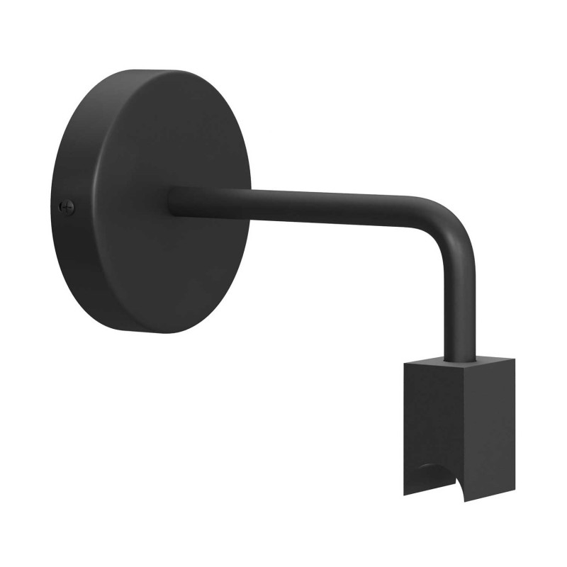 Lámpara de pared con portalámparas Syntax S14d y tubo de extensión curvo en metal