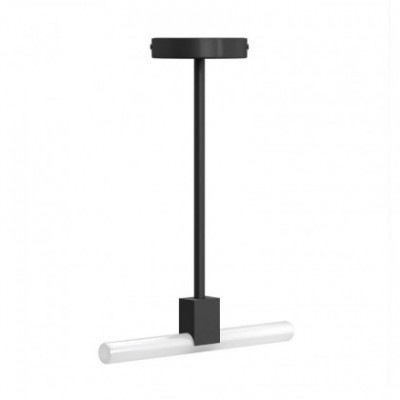 Lámpara de techo minimal con portalámparas Syntax S14d y tubo de extensión en metal 30cm