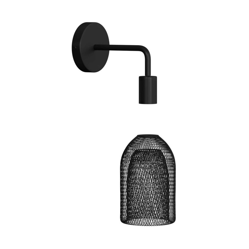 Lámpara de pared Metal Industrial de metal con jaula Ghostbell
