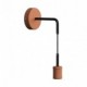 Lámpara de pared Luxury Leather en madera forrada en piel