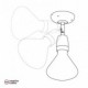 Lámpara de pared o techo Classic 90° de porcelana orientable con portalámparas roscado E27