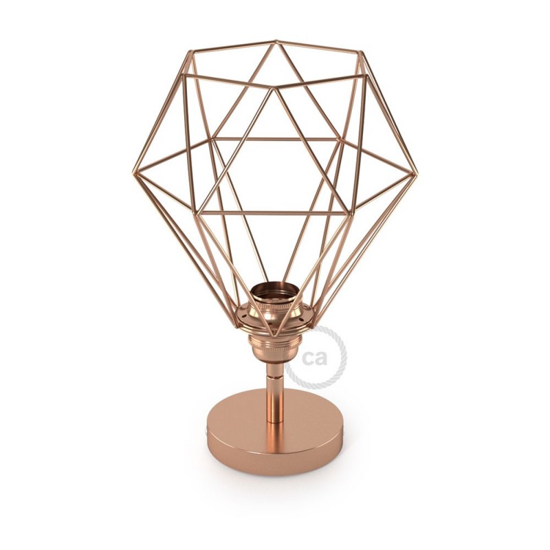 Lampara de pared o techo de metal orientable 90º con pantalla Diamond