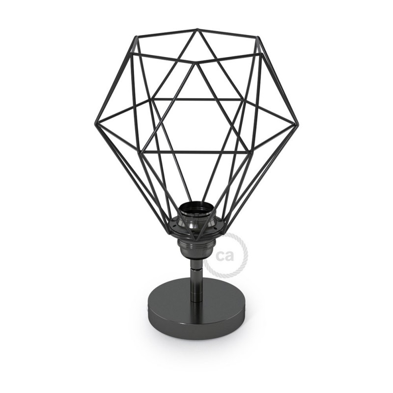 Lampara de pared o techo de metal orientable 90º con pantalla Diamond