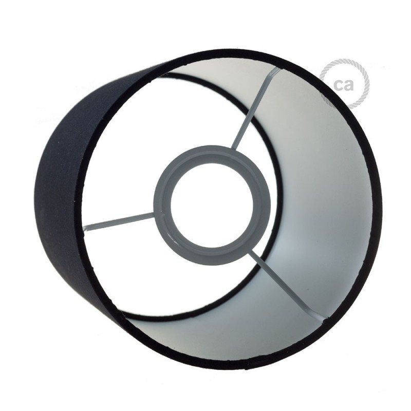 Lámpara de pared o techo Metal con pantalla cilíndrica Ø 15cm h18cm