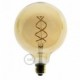 Bombilla Dorada LED Globo G125 Filamento Curvado con Espiral 5W E27 Dimmable 2000K