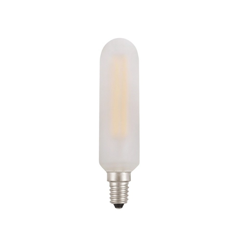 Bombilla LED tubular, blanco satinado - E14 4W regulable 2700K
