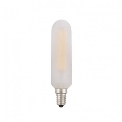 Bombilla LED tubular, blanco satinado - E14 4W regulable 2700K