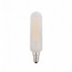Bombilla LED tubular, blanco satinado - E14 4W regulable 2700K