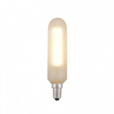 Bombilla LED tubular, blanco satinado - E14 4W regulable 2700K