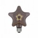 Bombilla LED Estrella Smoky con filamento estrella 3W E27 2000K regulable