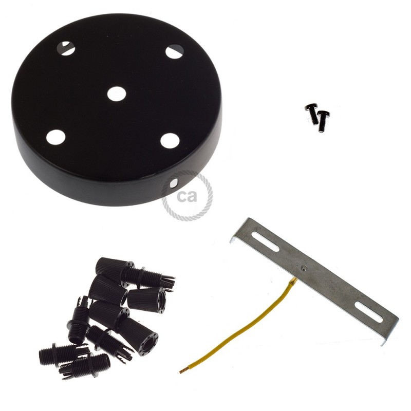 Kit rosetón cilíndrico de metal 5 agujeros