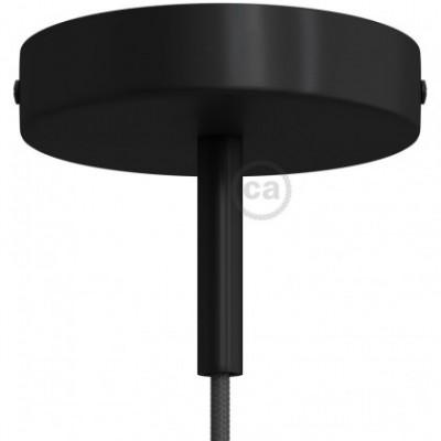 Kit rosetón cilíndrico de metal con prensaestopa de 7cm