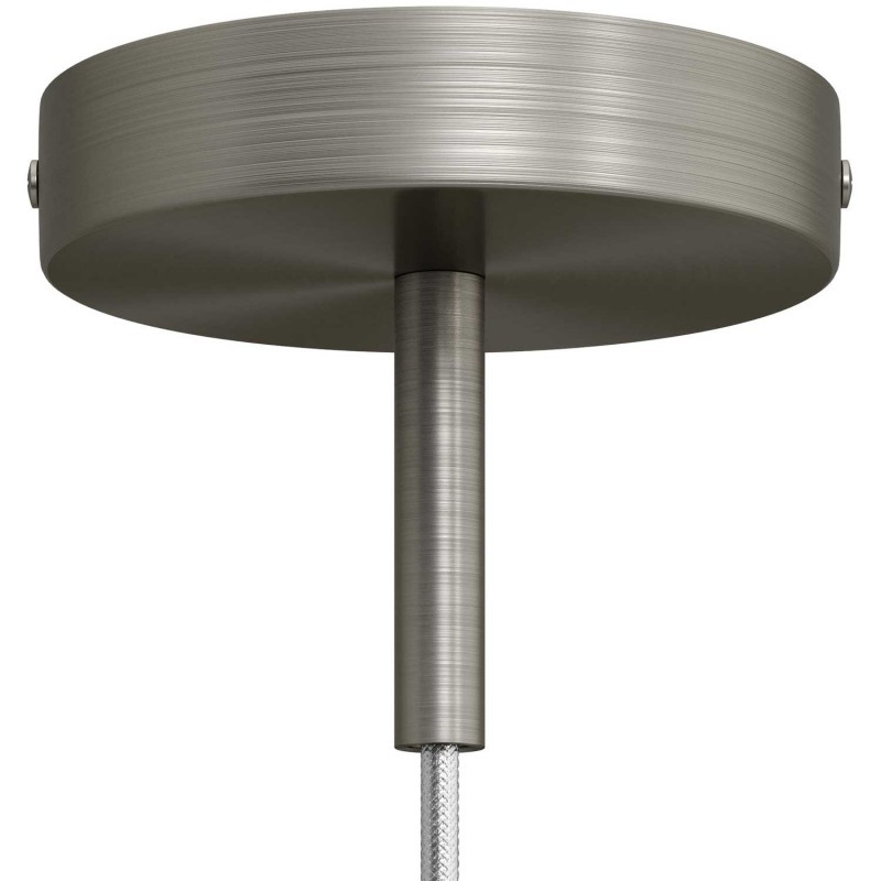 Kit rosetón cilíndrico de metal con prensaestopa de 7cm