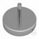 Kit rosetón cilíndrico de metal con prensaestopa de 7cm