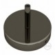 Kit rosetón cilíndrico de metal con prensaestopa de 7cm
