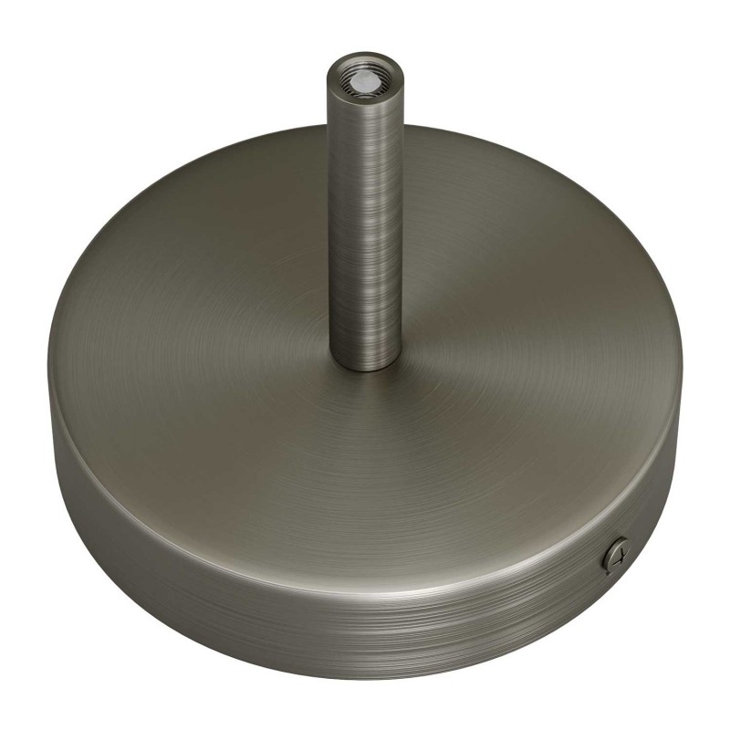 Kit rosetón cilíndrico de metal con prensaestopa de 7cm